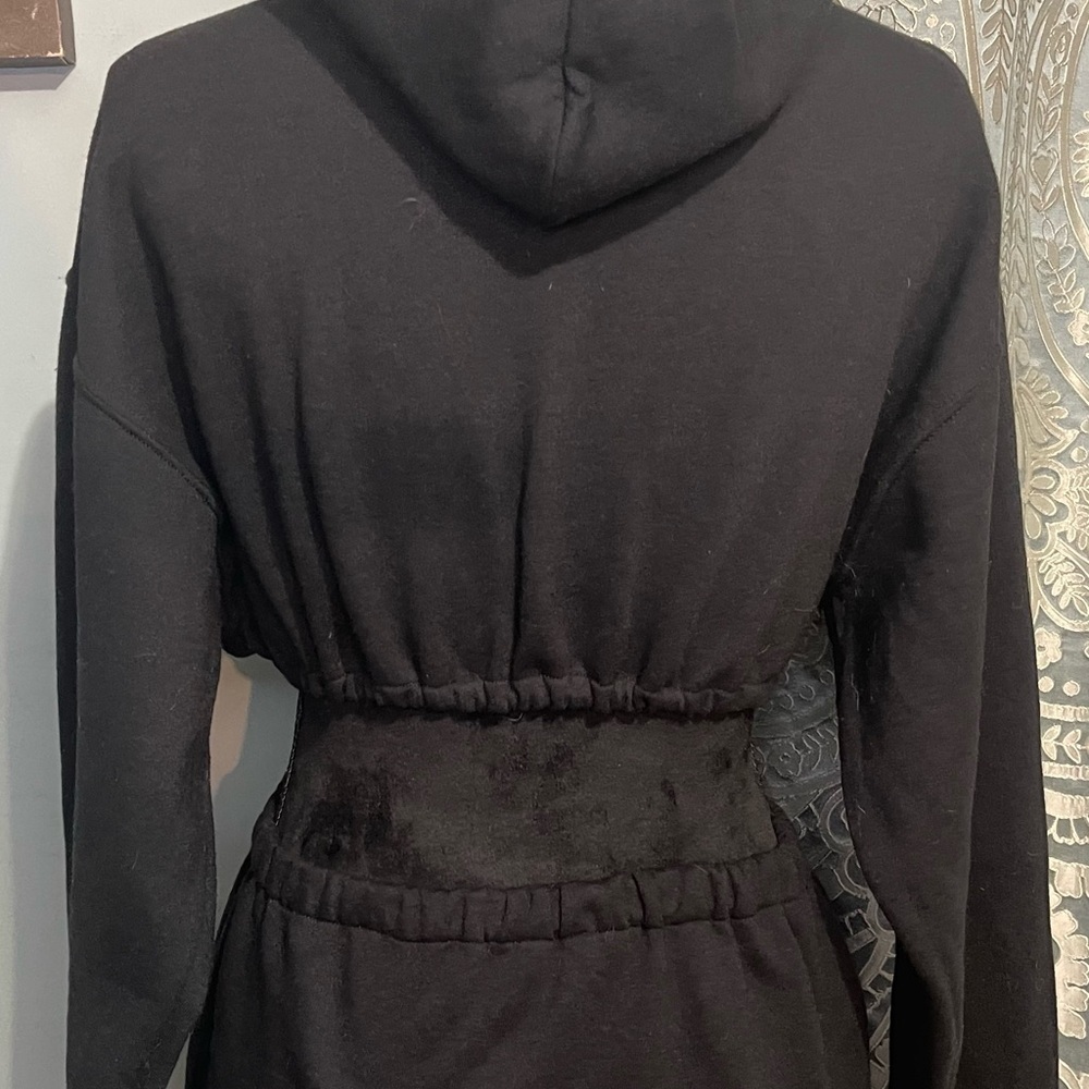 Black cropped hoodie and matching sweatshirt skirt size S/M - Picture 10 of 10